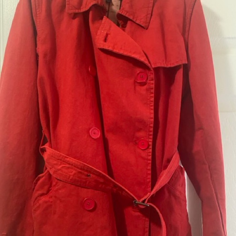 Burberry Red Women's Trench Coat